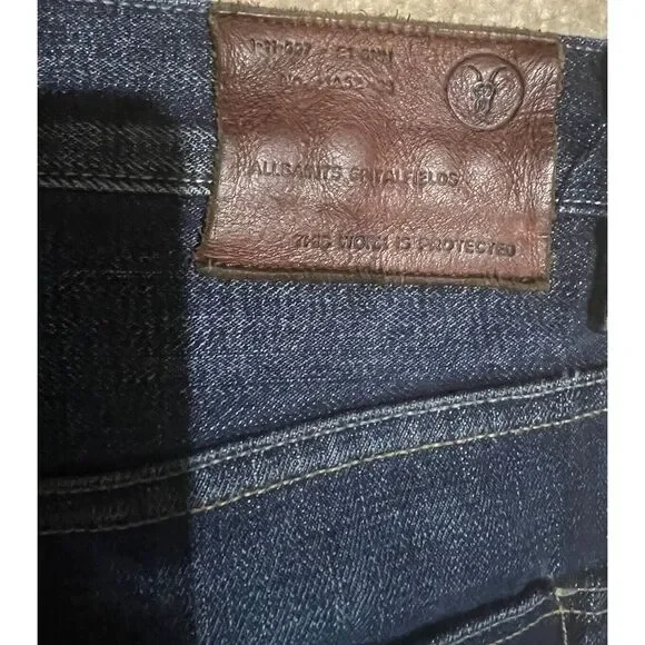 All Saints Dark Blue Straight Men Jeans - Picture 6 of 11